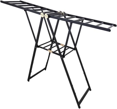 Drying Rack - Laundry Rack - Clothes Drying - Foldable Design - 150 cm - Black