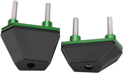 Universele CNC Aluminium Frame Sliders voor Motoren - Anti-botsbescherming voor Z800, Z1000 en Z750, Groen