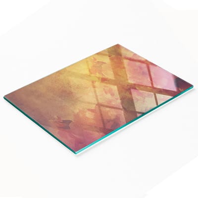 Multifunctionele decoratieve snijplank voor de keuken, gehard glas, bloemenmotief, 80x52 cm