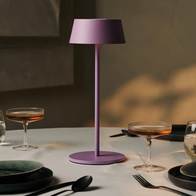 Tavellio Hugo Oplaadbare Tafellamp – H36 – USB en Touch – Tot 120 branduren – Lila