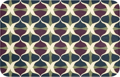 Badmat 80x50 cm - Antislip - Abstract - Retro - Kleurrijk - Badmatten voor badkamer - Badkamermat - Douchemat - Badkamer mat