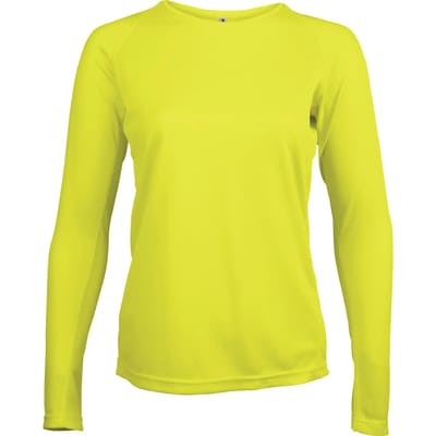 PROACT® Damessportshirt Lange Mouwen PA444 - Fluorescent Yellow - XS
