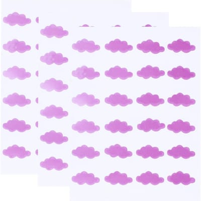 72 pièces Autocollants de Détection Ultraviolette Patch Protecteur Solaire pour Peau du Visage Autocollants Rappel de Détection Ultraviolette pink