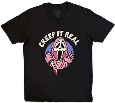 Scream Ghostface - Creep It Real Heren Tshirt - S - Zwart