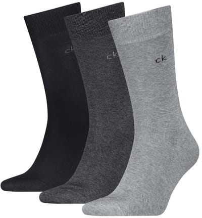 Calvin Klein Herensokken Classic 3-Pack Grey Melange