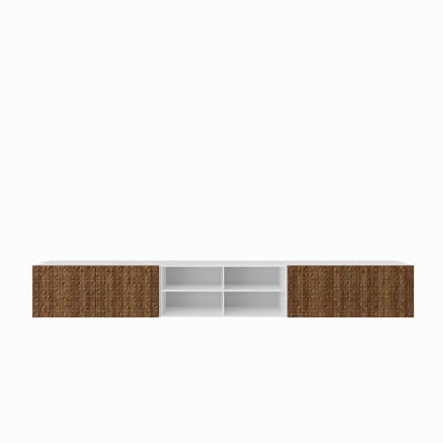 TV-kast Cali IV 300 (3x100) cm (wit + catania)