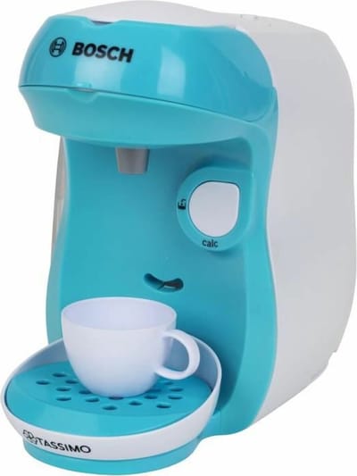 Klein Toys Bosch speelgoedkoffiezetapparaat - incl. water accessoires - incl. koffiekopje - blauw