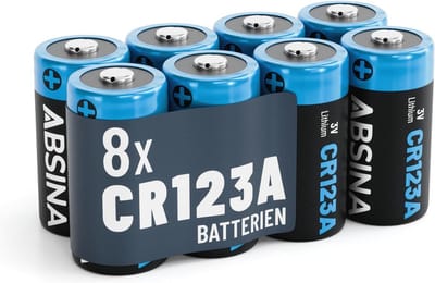 8 x CR123A 3V Lithiumbatterijen voor Camera's en Meer - Lekvrij en Duurzaam