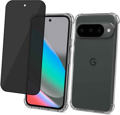 ChiGuard Hoesje & Privacy Screenprotector geschikt voor Google Pixel 10 / 10 Pro Hoesje Screenprotector - Privé - Gehard Glas Cover