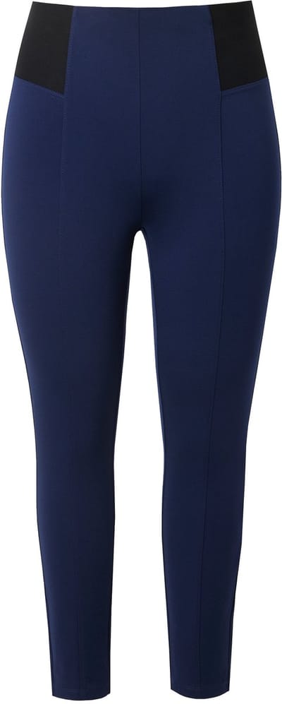 MIAMODA - Dames - modelwear legging slim fit brede elastische tailleband - Donkerblauw - Maat 44