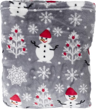 Lupine - Winter Plaid - Kerst deken - Kerstplaid - Winterafbeeldingen - Fleece deken - Fleece Plaid - Fleece Kerst - 150 x 120