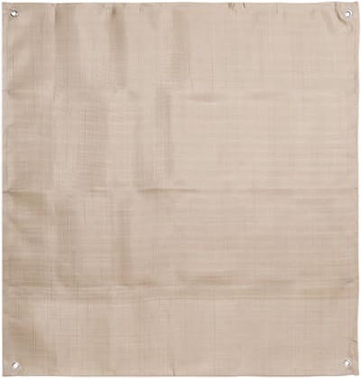 Vuurkorfmat Bescherming - Hittebestendig Tapijt - Terras Gazon - Opvouwbaar Draagbaar - 100 x 100 cm - Beige