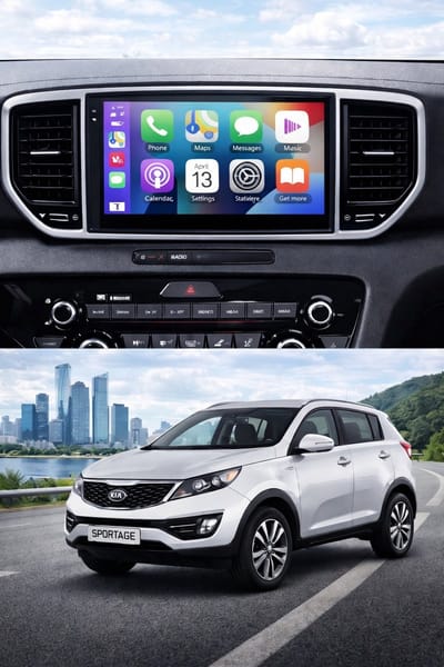 ADIVOX T1 9 inch geschikt voor Kia Sportage 2016-2023 Android 15 CarPlay/Auto/Wifi/GPS/RDS/DSP/DAB+