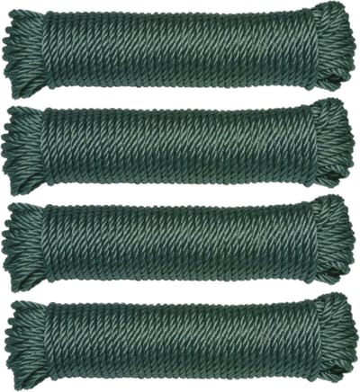 AMIG paracord touw - 4x - 20 meter - D5mm - 110kg - polypropyleen - groen