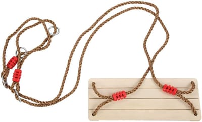 Houten Schommel - Hangende Zit - Buiten Spelen - Sterk Draagvermogen - 40x16 Cm