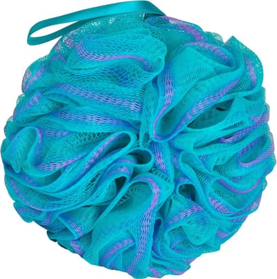 XL Douche Spons Ballen 75g – Zachte Loofah voor Rijk Schuim & Milde Exfoliatie – Groen/Paars
