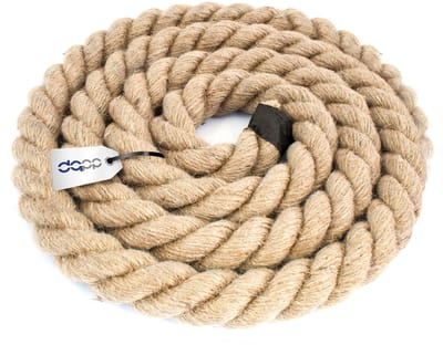 DQ-PP JUTE TOUW - 25 m - 46 mm dikte - Koord naturel bruin natuurlijke vezels - DIY decoratie - Macramé - Tuin touwtrekken leuning - jute touw om hout in te wikkelen - voor het maken van decoraties - voor tuinieren - voor huishoudelijk werk