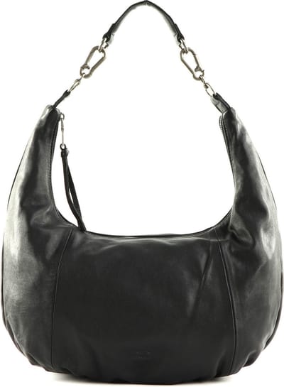 FREDsBRUDER Leren Schoudertas Nida Hobo Bag Black Zwart