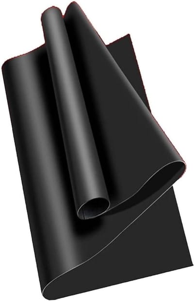 Isolatiemat Rubber - Vloermat Hittebestendig - Elektrische Veiligheid - Hoge Flexibiliteit - 50x50x0.8cm - Zwart