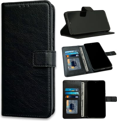 HB Hoesje Geschikt voor Samsung Galaxy S20 - Portemonnee Book Case - Pasjeshouder en Magneetlipje - Zwart