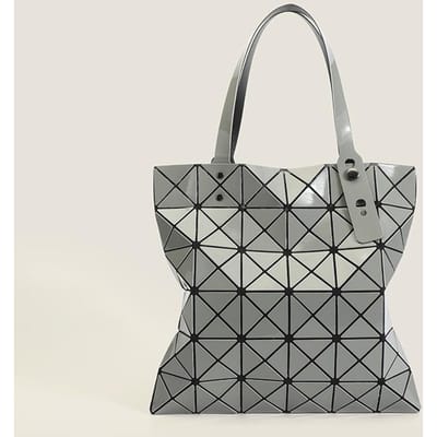 Japanse Nieuwe Niche Veelzijdige Zesvak Geometrisch Diamantvormige Modieuze Lichtgewicht Handtas Modieuze Veelzijdige Draagtas voor Dames gray