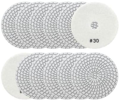 Diamant polijstpads - Schuurschijven Natte polijstschijven - Oppervlakken Polijsten - Hoogwaardige Diamantdeeltjes - 100 mm 12 stuks #50 - Niet gespecificeerd