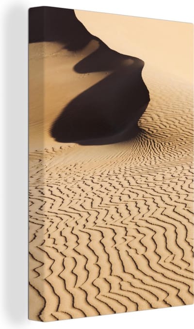 Woestijn Sossusvlei Namibie Canvas 40x60 cm - Foto print op Canvas schilderij (Wanddecoratie woonkamer / slaapkamer)