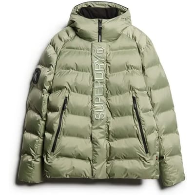 Superdry - City-pufferjas met print en capuchon - Heren - Gewatteerde jassen