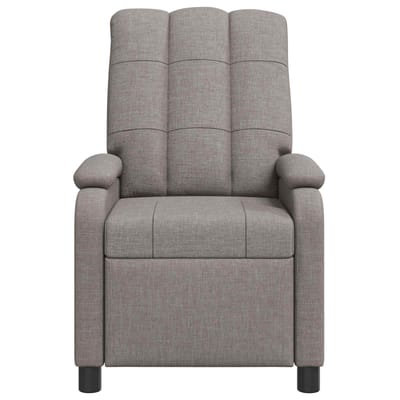 vidaXL - Recliner - Taupe - Stof