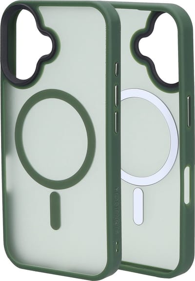 Mobiparts hoesje geschikt voor Apple iPhone 16 - Hardcover - MagSafe - Groen