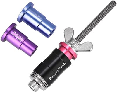 Allecto - Damper Bushing Tool - Schokdemper Bushing Verwijder Tool - Aluminium - Zwart - Shock Absorber Tool - Geschikt voor Rockshox en X-F...