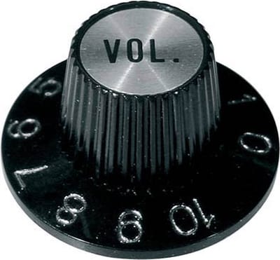 Boston KS-260-V Volumeknop met Zwart-Chrome Witch Hat Design