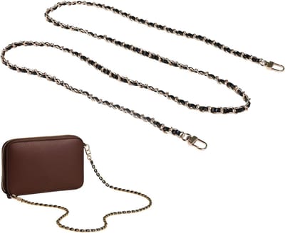 Set van 3 Gouden Schoudertassen met Verstelbare Band voor Dames - Vervangende Kettingen voor Handtassen met D Haak (30cm/120cm/140cm, Goud Geplateerd & Zwart voor Tas of Telefoon) - Mode, Accessoires, Tassen