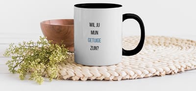 Magic Mok - 275ML - Koffiemok Vriend - Koffietas geschenk - Koffiebeker Vriendin - Mokken - Koffietassen Getuige - Spreuken - Quote - Wil jij mijn getuige zijn - Grote theemok - Theemokken groot - Leuke thee mok - Thee tas Verloofd - Grappige cadeaus