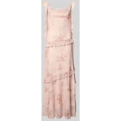 Maxi-jurk van mesh model 'Adelle'