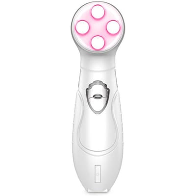 Elektroporatie RF Schoonheidsinstrument LED Kleurlicht Huidverjongingsinstrument Trek Microstroom Home Introductie Instrument 96*80*180mm white
