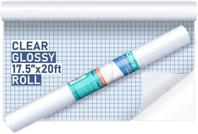 Contactpapier Rol - Boekfolie Beschermfolie - Boeken Beschermen - Zelfklevend Waterdicht - 44.5 cm x 6 m - Transparant