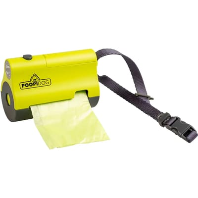 Duvoplus - Hondenpoepzakje - Hond - Poepzakjes Dispenser Led 8,5x4x6cm Limoen - 1st
