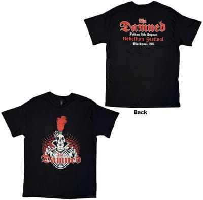 The Damned - Skeleton/Rebellion Festival 25 Heren Tshirt - S - Zwart