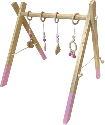 Little Big Adventure - Baby Gym - Roze - Hout - Houten speelboog