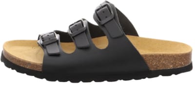 Natural Sense leren muiltje muiltjes dames 1152536 zwart