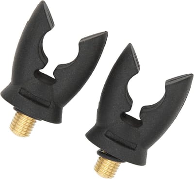 Hengelsteun Hoofd - Vissteun Houder - Stabiliteit Vissen - Antislip Siliconen - 2-delige Set - Zwart