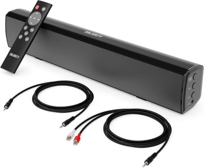 Compacte 2.1 Bluetooth Soundbar voor TV en PC met Afstandsbediening en Meerdere Aansluitingen