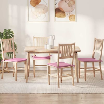 vidaXL - Zitkussens - 4 - st - Stof - Roze - 40 - x - 40 - x - 3 - cm
