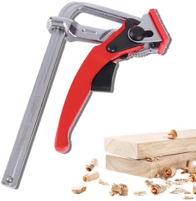 Cosensi- Tafelklem met Ratchet - Aluminium - Max. opening 16 cm - Schuifbeugel - Houtbewerking - Schokbestendig - Sterke grip - Klem