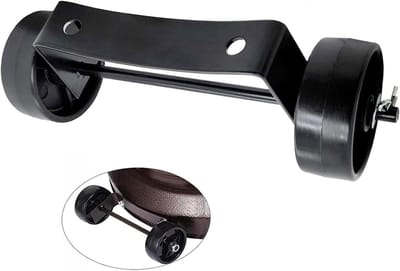 Terrasverwarmer Wielset - Mobiele Verwarmer - Buiten Genieten - Universele Montage - 20 cm Lengte - Zwart