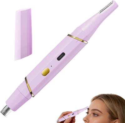 Elektrische Trimmer - Gezichtsverzorger - Verzorgde Look - Dubbele Kop - 16 cm - Zwart