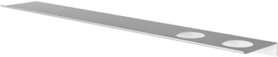 Hotbath &More Shelves - Planchet 80 Cm - Inclusief Bevestigingsrails - Met 2 Uitsparingen - Voor Zeepdispenser of Beker - Mat Wit