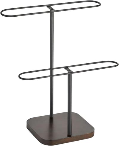 Brillenhouder - Opbergrek - Bureau Organisatie - Stabiel Metalen Frame - 50 x 180 mm - Zwart