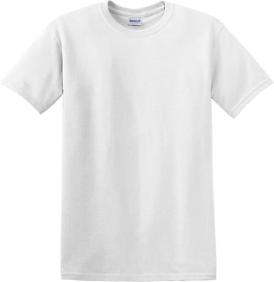 12x Gildan 5000 Heavy Cotton T-Shirt - wit - L